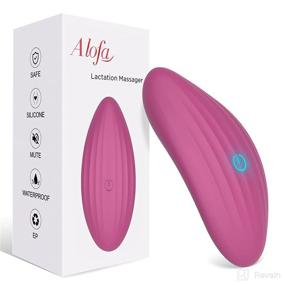 img 4 attached to AL'OFA Lactation Massager for Breastfeeding and Pumping - Vibration to Enhance Milk Flow, Seamless Waterproof 7 Modes - New Mom & Advanced (Purple) - Essential Breastfeeding Device