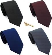 👔 dress to impress: extra 4 pak neckties standard xxlt002 – elevate your style! logo