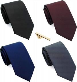 img 4 attached to 👔 Dress to Impress: Extra 4 PAK NeckTies Standard XXLT002 – Elevate Your Style!