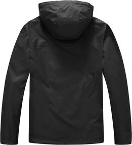 img 3 attached to Men'S Waterproof Lightweight Rain Jacket With Hood For Running, Cycling, Hiking, And Outdoor Activities - Windbreaker And Raincoat In One By TBMPOY