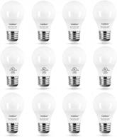 pack of 12 yukihalu a15 led light bulbs, 60w equiv. 5000k daylight white, e26 base, 7w 600 lumens, ul listed appliance bulbs for ceiling fans, non-dimmable logo