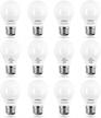 pack of 12 yukihalu a15 led light bulbs, 60w equiv. 5000k daylight white, e26 base, 7w 600 lumens, ul listed appliance bulbs for ceiling fans, non-dimmable logo