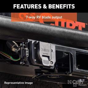 img 2 attached to 🔌 CURT 56226 Custom RV Blade 7-Pin Trailer Wiring Harness – Vehicle-Side, Compatible with Nissan Frontier, Pathfinder, Xterra, Suzuki Equator, in Black