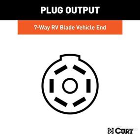 img 1 attached to 🔌 CURT 56226 Custom RV Blade 7-Pin Trailer Wiring Harness – Vehicle-Side, Compatible with Nissan Frontier, Pathfinder, Xterra, Suzuki Equator, in Black