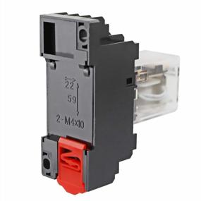 img 2 attached to Electromagnetic Power Relay With LED Indicator, DIN Rail, 14 Pin 4PDT, 5A Coil And Base - BNYZWOT HH54P DC 12V (2Pcs)