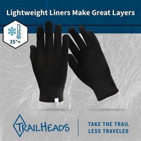 img 1 attached to 🧤 Warm and Versatile TrailHeads Winter Liner Gloves for Men – Must-Have Accessories for Cold Weather