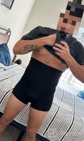img 5 attached to Get A Slim And Toned Look With TAILONG Men'S High-Waist Tummy Control Shorts And Body Shaper Underwear