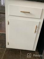 img 1 attached to 🔧 Goldenwarm Face Mount Self Closing Kitchen Cabinet Hinges - Brass Cabinet Hinges with Variable Overlay (SCH30BB-10Pair) review by Josh Ulrich