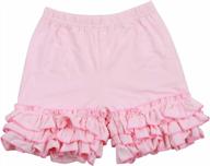 cotton ruffle shorts for baby and toddler girls logo