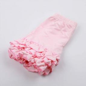img 1 attached to Cotton Ruffle Shorts For Baby And Toddler Girls