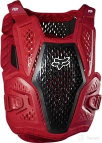 img 1 attached to Flame Red Fox Racing Raceframe Roost Motocross Chest Protector, Size L/XL