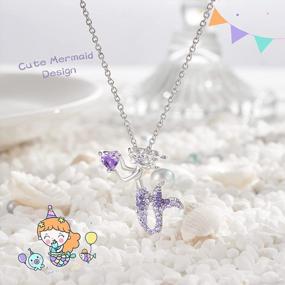 img 3 attached to Enchanting Mermaid Pendant Necklace For Women And Teens, Ideal Fairytale Gift For Mermaid Lovers