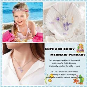img 1 attached to Enchanting Mermaid Pendant Necklace For Women And Teens, Ideal Fairytale Gift For Mermaid Lovers