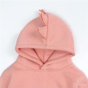 img 2 attached to Hooded Unisex Baby Sweatshirt - Long Sleeve Sweat Top