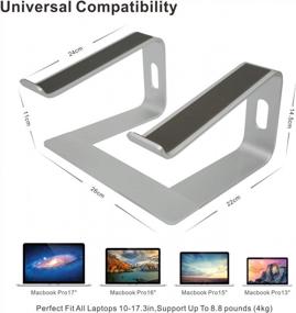 img 2 attached to Detachable Notebook Ergonomic Aluminum Compatible Laptop Accessories and Stands