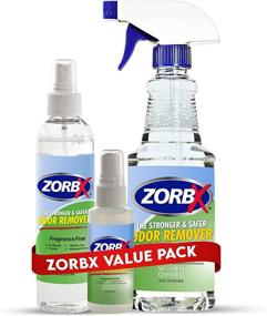 img 4 attached to 🌫️ ZORBX Unscented Odor Eliminator Combo Value Pack: Trusted Formula for Hospitals & Healthcare Facilities - Fast-Acting Odor Remover Sprays for Unpleasant Odors (16 Oz + 7.5 Oz + 2 Oz)