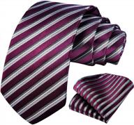 👔 experience elegance with the hisdern handkerchief classic stripe necktie logo