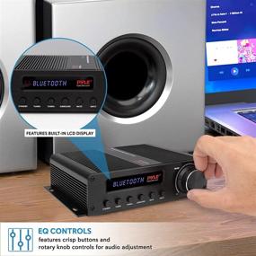 img 2 attached to 🔊 Powerful 100W 5 Channel Wireless Bluetooth Home Audio Amplifier for Home Theater, Surround Sound Receiver with HDMI, AUX, FM Antenna Inputs, Subwoofer Speaker Input, and 12V Adapter - Pyle PFA540BT