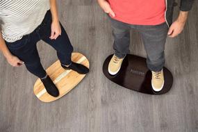 img 1 attached to Omni-Directional Rocker Board For Standing Desks - AlleYoop Wood Board With 360° Movement And Stable Ergonomic Design, Medium Size In Maple Finish