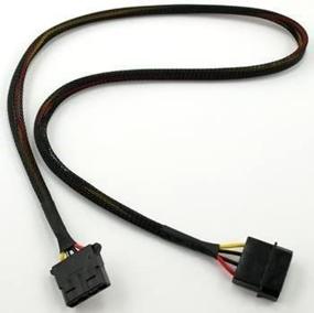 img 1 attached to 🔌 Кабель-удлинитель Coolerguys с рукавом, для вентилятора 4-Pin Molex (24 дюйма)