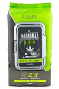 img 2 attached to Men'S Hemp Face + Body Cleansing Wipes - 60Ct