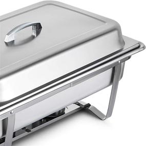 img 3 attached to 8 Quart Stainless Steel Chafing Dishes Set - Perfect For Catering & Buffet Parties!