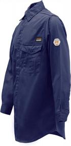 img 2 attached to Stay Safe And Comfortable With KONRECO'S Fire Resistant FR Cotton Men'S Uniform Shirt