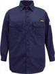stay safe and comfortable with konreco's fire resistant fr cotton men's uniform shirt logo