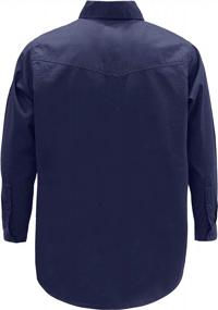 img 3 attached to Stay Safe And Comfortable With KONRECO'S Fire Resistant FR Cotton Men'S Uniform Shirt