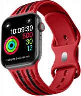 maledan unique designer bands compatible with apple watch band 38mm 40mm 41mm 42mm 44mm 45mm 49mm women men, breathable sport strap replacement for iwatch ultra series 8 7 6 5 4 3 2 1 se se2 band logo