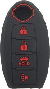 img 3 attached to 2 шт. резиновый силиконовый пульт дистанционного брелока крышка Keyless Protector сумка держатель для Nissan Altima Maxima Murano Armada Gt-R Sentra Altima Rogue Pathfinder