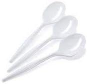 img 1 attached to Heavy Weight Plastic Spoons Disposable Food Service Equipment & Supplies