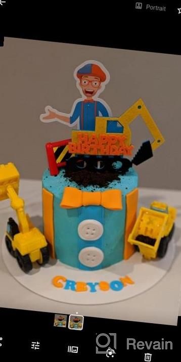 img 1 attached to Build An Unforgettable Birthday With BeYumi Construction Truck Cake Topper For Kids review by Nicole Cook