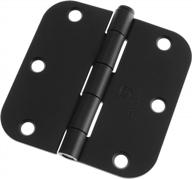 cauldham's heavy-duty 3-1/2" interior door hinges with 5/8" radius corners - 24 pack in sleek black finish logo