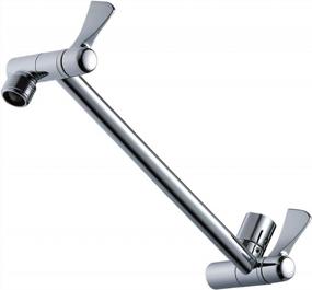 img 4 attached to Aisoso Shower Extension Arm - Adjustable Height And Angle Arm With Premium Solid Brass Construction And Anti-Leak Design