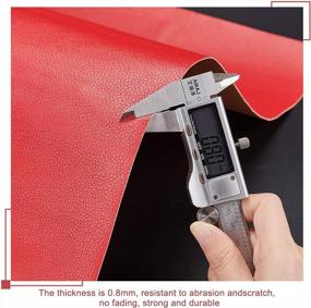 img 3 attached to Оживите свою мебель с помощью клейкой заплаты для ремонта кожи BENECREAT красного цвета - 12x24 дюйма и толщиной 0,8 мм!