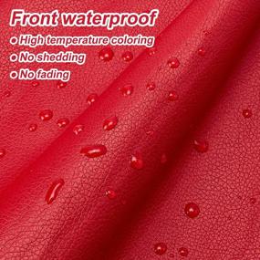 img 2 attached to Revive Your Furniture With BENECREAT'S Adhesive Leather Repair Patch In Red - 12X24 Inch And 0.8Mm Thick!