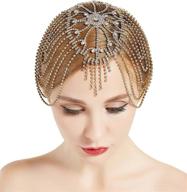 👑 babeyond vintage rhinestone headpiece with roaring design логотип