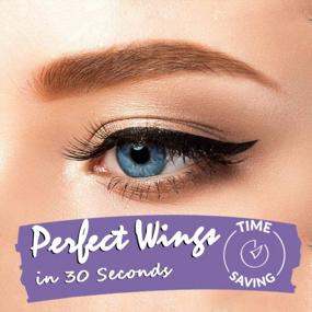 img 3 attached to 💧 Waterproof Eye Makeup: iMethod Liquid Eyeliner with Winged Eyeliner Stamp for Perfect Cat Eye in Seconds, Long-Lasting | Set of 2