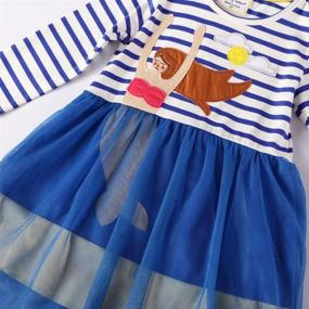 img 2 attached to Hongshilian Dresses Cartoon Reindeer Christmas Girls' Clothing : Dresses