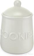 🍪 kovot ceramic classic cookie jar: air-sealed lid, 6 1/4"l x 6 1/4"w x 8 1/2"h логотип