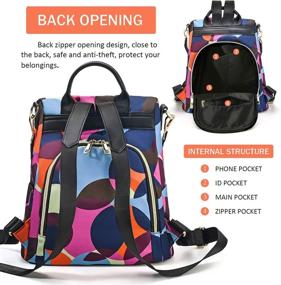 img 2 attached to Stylish Lightweight Waterproof Anti-Theft Backpack for Women: Handbags, Wallets & Fashion