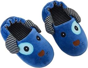 img 2 attached to 🏠 Adorable Beeliss Cartoon House Toddler Boys' Slippers - Comfy Shoes