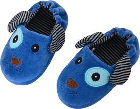 img 3 attached to 🏠 Adorable Beeliss Cartoon House Toddler Boys' Slippers - Comfy Shoes