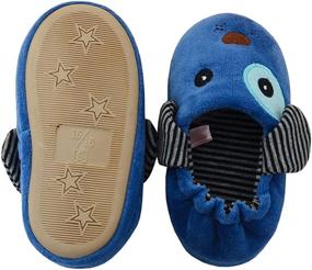 img 1 attached to 🏠 Adorable Beeliss Cartoon House Toddler Boys' Slippers - Comfy Shoes