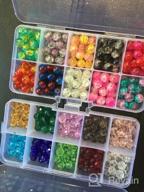 img 1 attached to 400Pcs Assorted Color 8Mm Glass Beads For Jewelry Making Bracelets - Includes 200Pcs Faceted Crystal Glass Beads And 200Pcs Crackle Lampwork Glass Round Beads - Packaged In 2 Boxes By QUEFE review by Bricyan Krzywicki