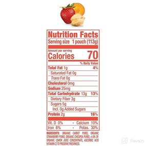 img 3 attached to 🍅 Clearly Crafted Stage 2 Baby Food Carrots, Strawberries & Chickpeas by Happy Baby Organics - Bulk Pack of 16 x 4 Ounce Pouches