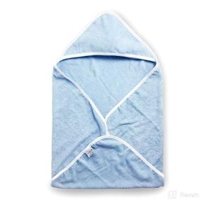 img 3 attached to 👶 Luxor Linens Blue Baby Hooded Terry Towel - 100% Super Absorbent Cotton for Enhanced Moisture Absorption