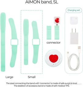 img 1 attached to 👶 Aimon Smart Band Baby Monitor - Health & Sleep Monitor for Infants (Oxygen, Heart Rate, Temperature, Fall, Crying Detection) - 2 Sizes Available (Small & Large, 0 to 35 Months)