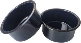 img 3 attached to 🦎 MRTIOO Crested Gecko Feeder Cups: Premium Reptile Food and Water Bowls - Ideal Lizard & Small Pet Accessories - Black 2pcs